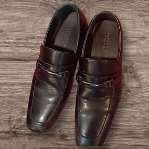 Perry Ellis Men's Elegant Black Slip-On Loafers